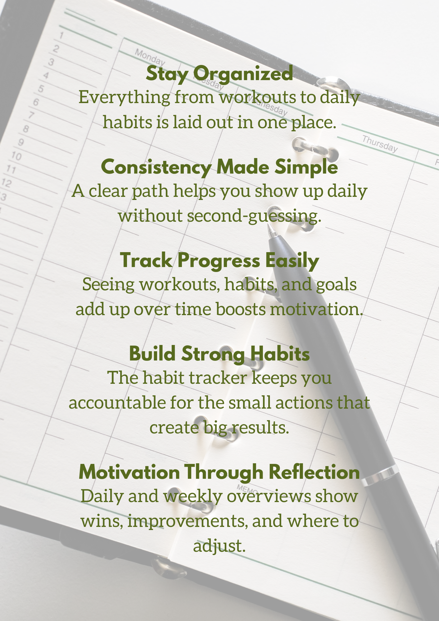The Fitness Planner