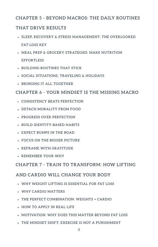 The Fat Loss Equation Ebook