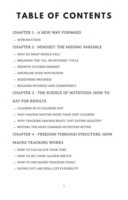 The Fat Loss Equation Ebook