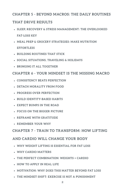 The Fat Loss Equation Ebook